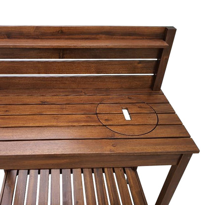 TK Classics Acacia Potting Bench