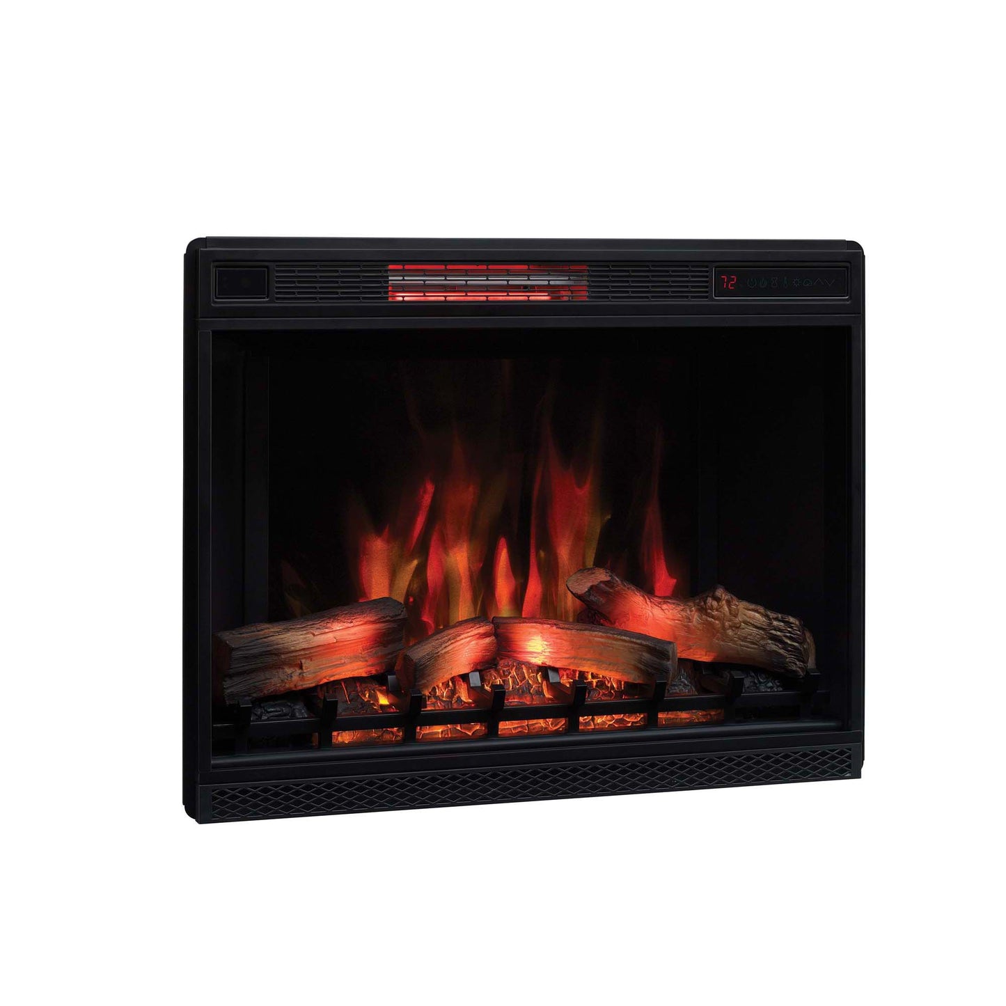 33” 3D Infrared Quartz Electric Fireplace Insert with Safer Plug® and Safer Sensor™