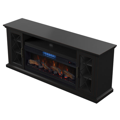 Tresanti® Millbrae TV Console with ClassicFlame® CoolGlow™ 2-in-1 electric fireplace and fan