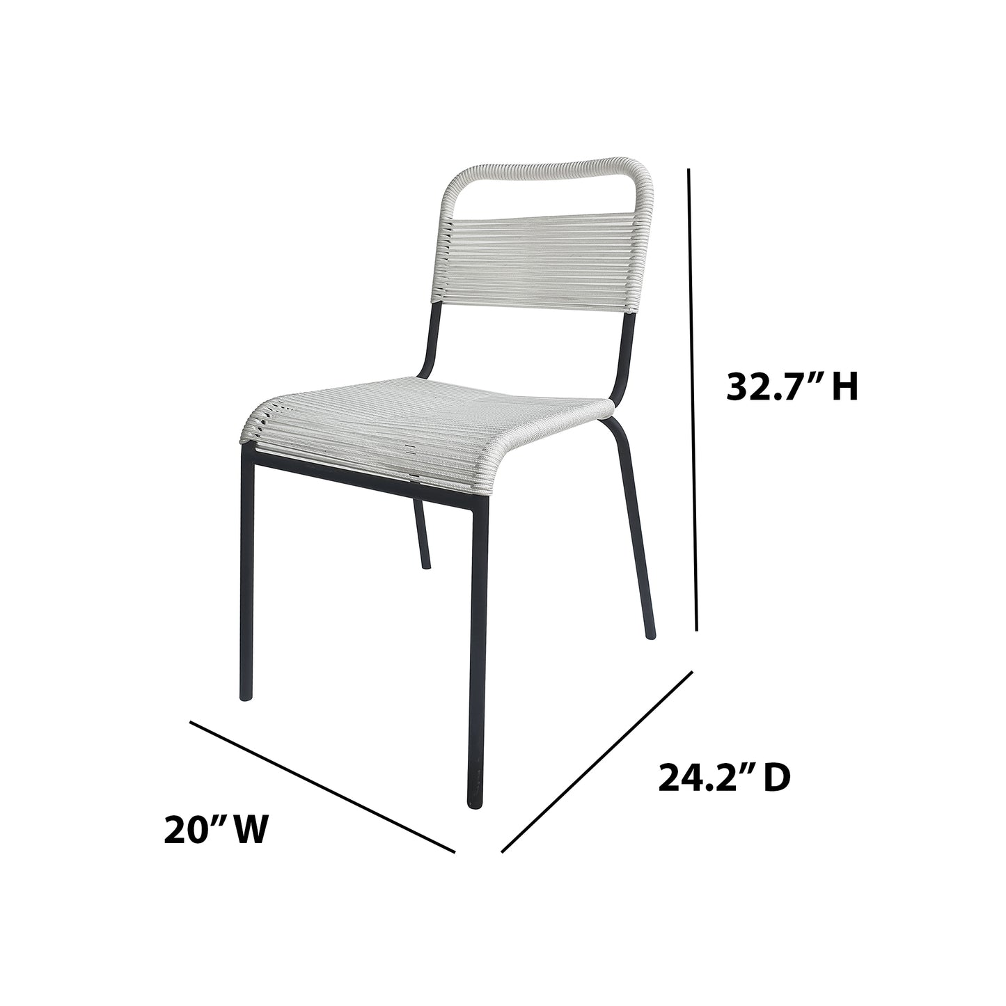 TK Classics 5 Piece Outdoor Dining Set with Black Mosaic Tabletop, 35"W