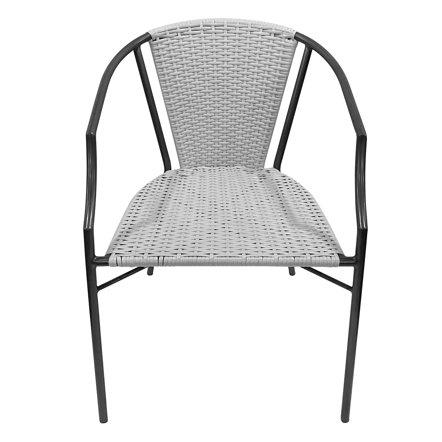 TK Classics Outdoor Wicker Dining Armchairs, Set of 2