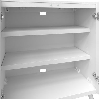 Accent Cabinet with Geometric Pattern Doors