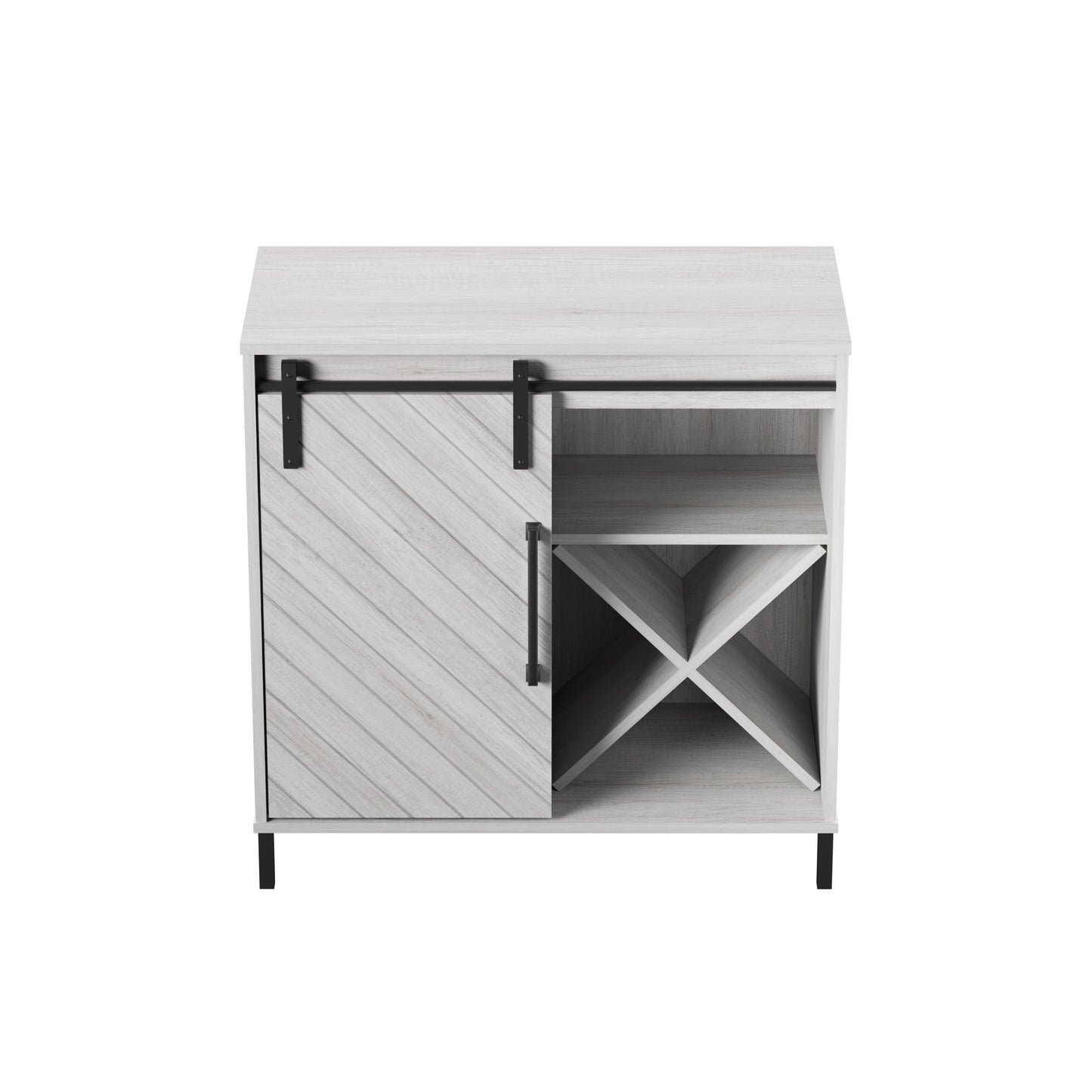 Accent Cabinet with Sliding Door and Wine Storage