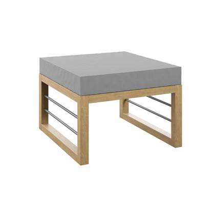 TK Classics Aluminum Outdoor Ottoman/Coffee Table