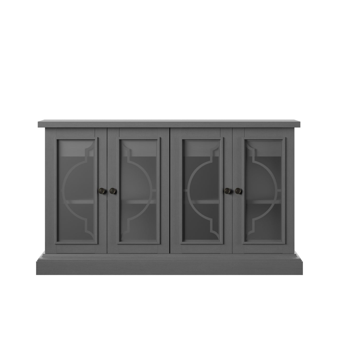 Twin Star Home Sideboard with Frosted Glass Doors