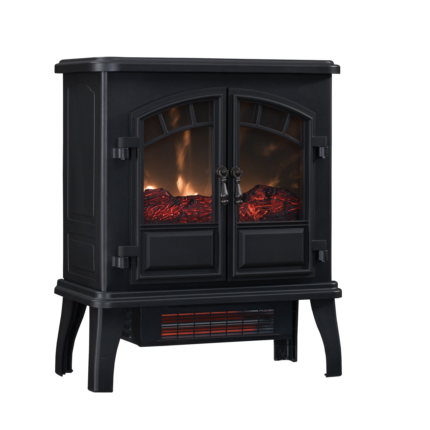 duraflame®  Infrared Quartz Electric Stove Heater, Black