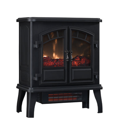duraflame®  Infrared Quartz Electric Stove Heater, Black