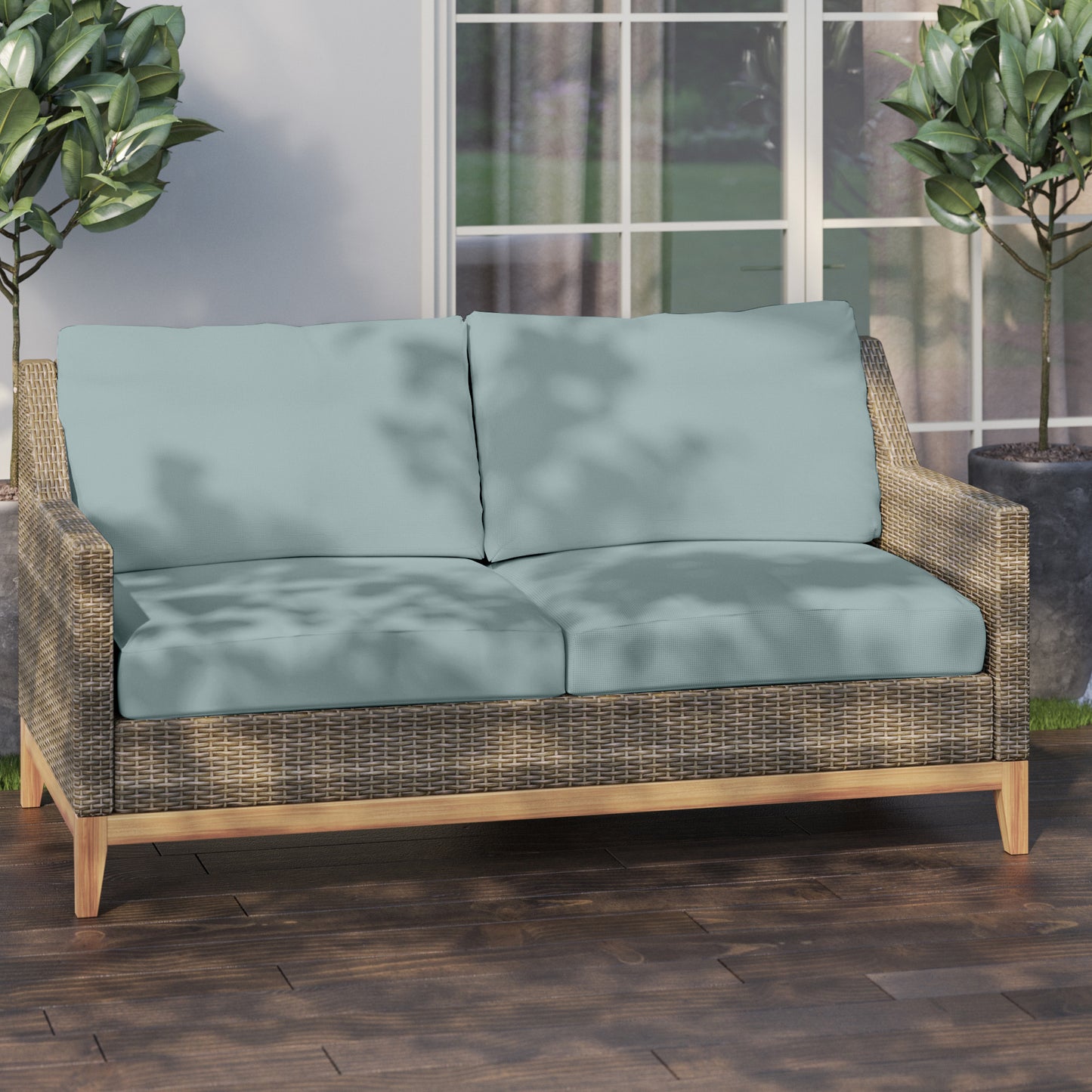 TK Classics Outdoor Loveseat with Cushions