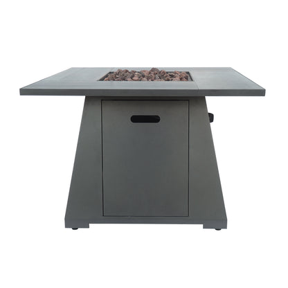 TK Classics Square Fire Pit Table