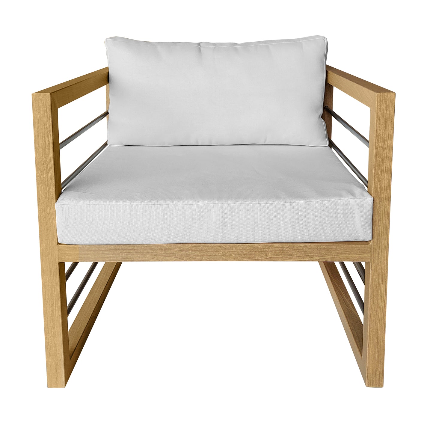 TK Classics Aluminum Outdoor Club Chair with Cushions