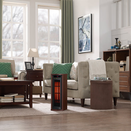 duraflame® Electric Tower Heater, Oscillating Tower and Space Heater for Office or Large Room up to 1,000 Square Feet