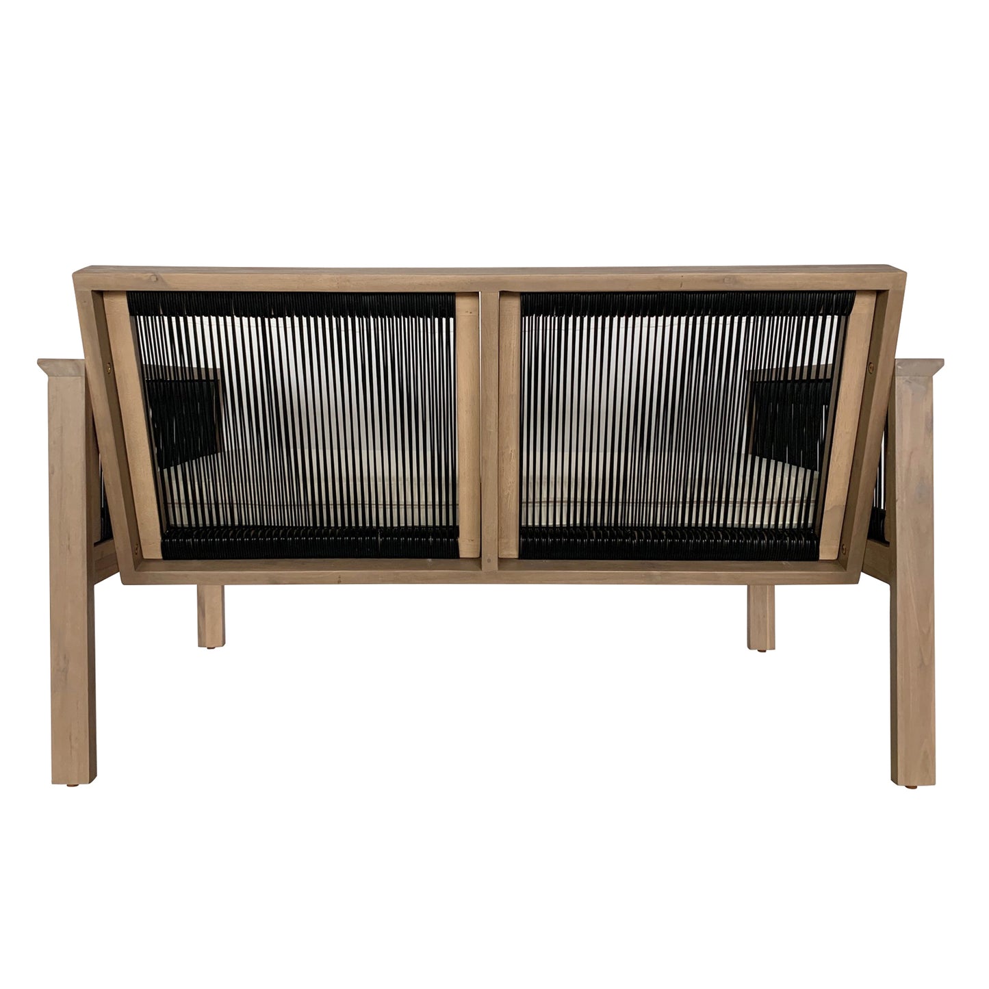 TK Classics Outdoor Acacia Loveseat with Cushion