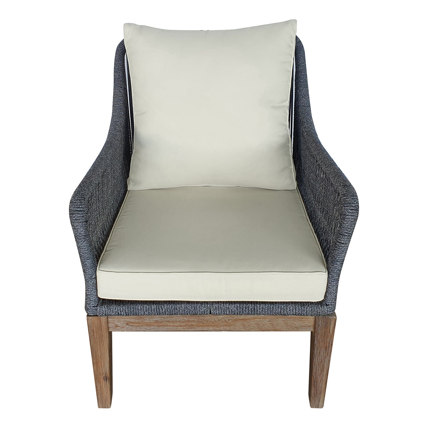 TK Classics Set of 2 Outdoor Arm Chairs with Cushions