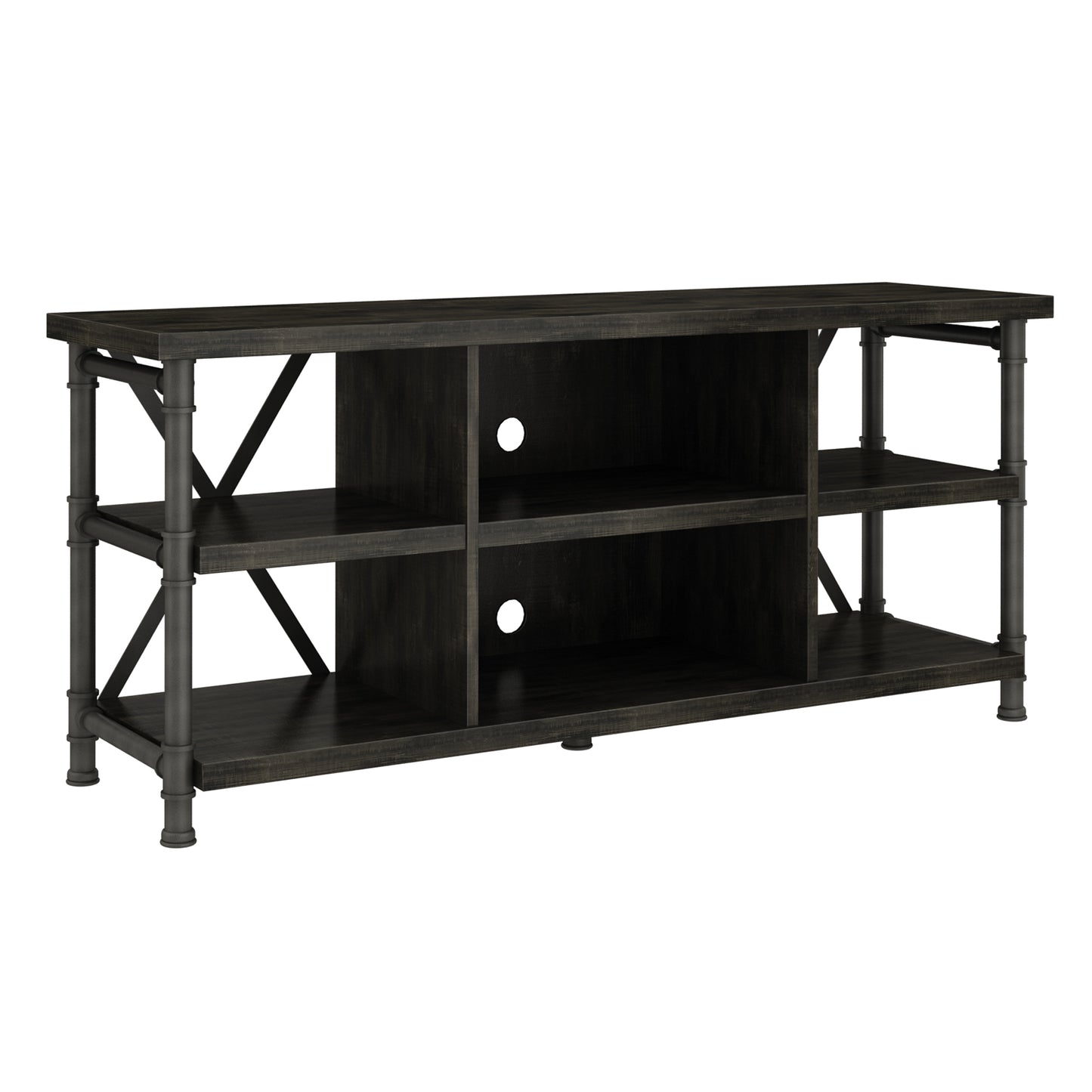 Irondale Open Architecture TV Stand for TVs up to 60 inches, Autumn Driftwood