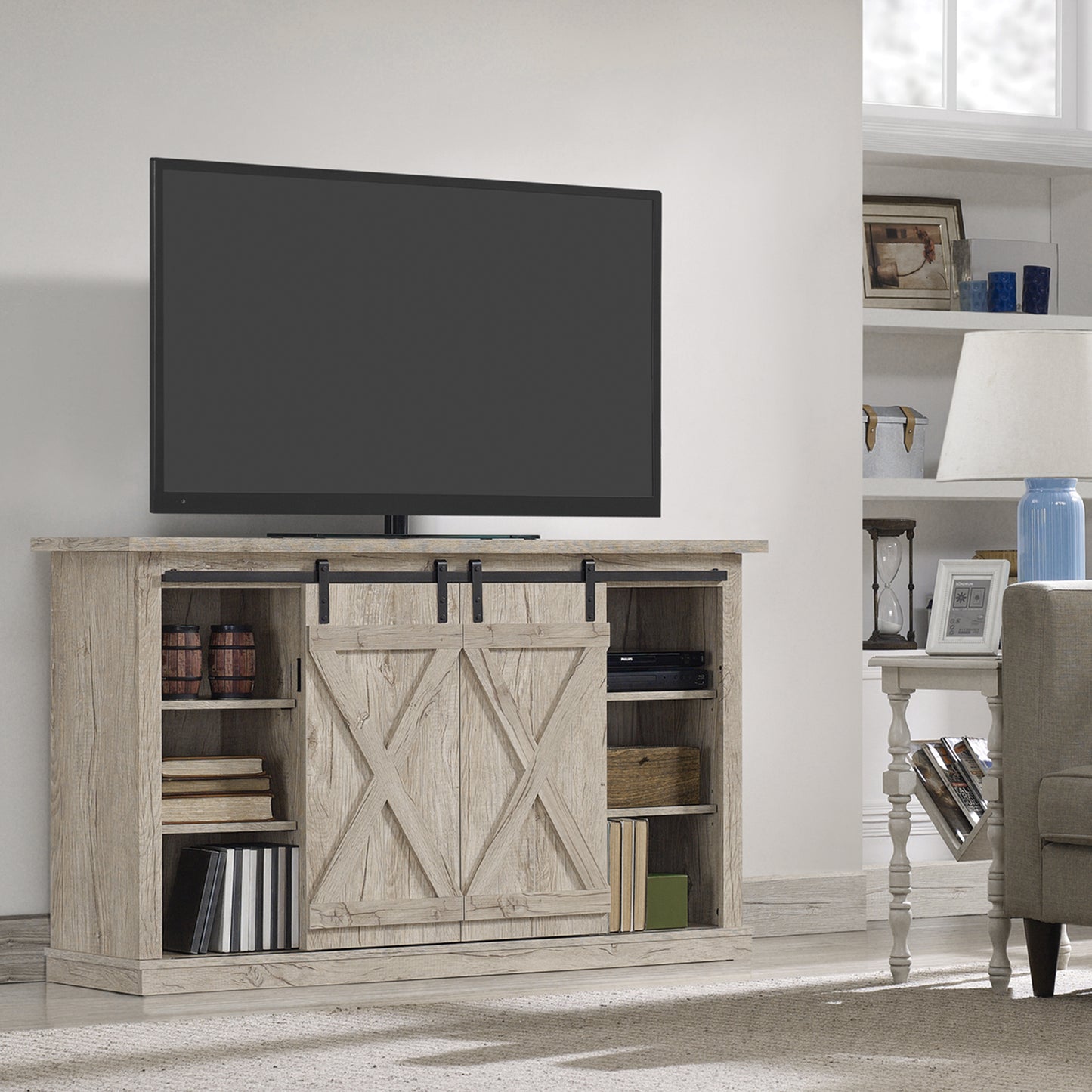 Cottonwood TV Stand for TVs up to 60 inches with Sliding Barn Doors