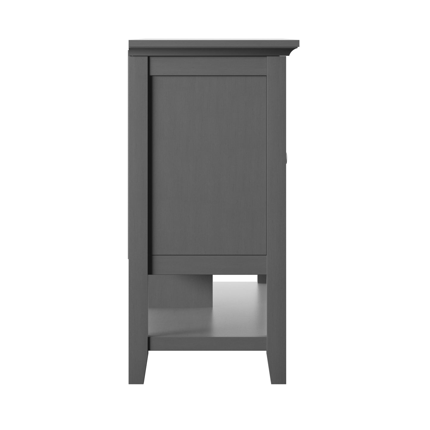TV Stand for TVs up to 60" with Electric Fireplace and Window Pane Glass Doors