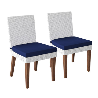 TK Classics Outdoor Dining Chairs with Cushions, Set of 2