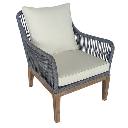 TK Classics Set of 2 Outdoor Arm Chairs with Cushions