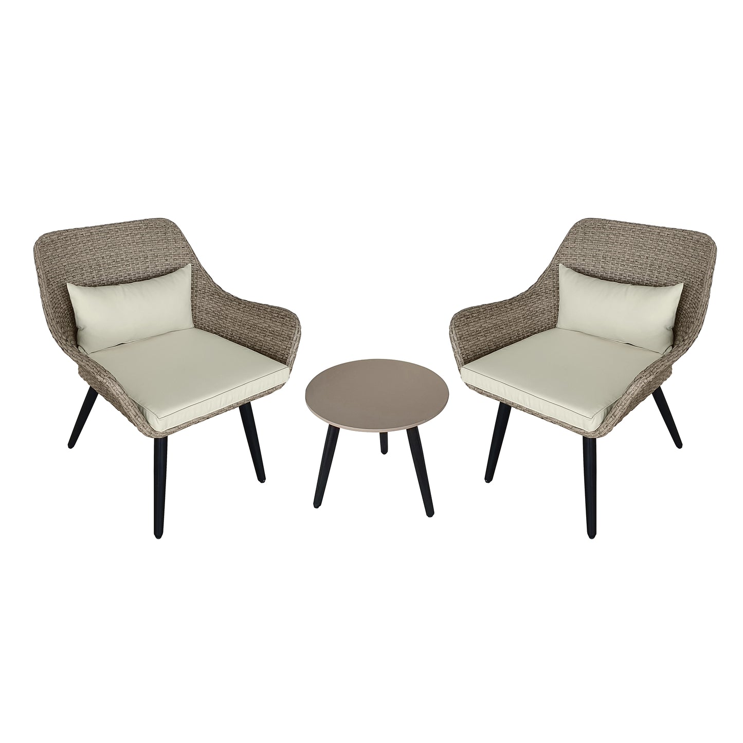 TK Classics Outdoor 3 Piece Conversation Set with Cushions