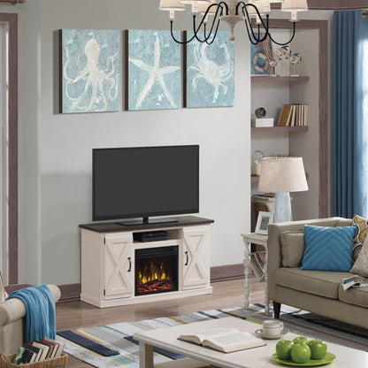 Cottonwood TV Stand for TVs up to 55" with Electric Fireplace