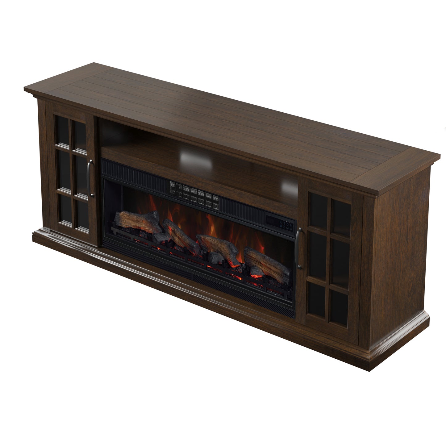 Tresanti® Mayson TV Console with ClassicFlame® CoolGlow® 2-in-1 Electric Fireplace and Fan