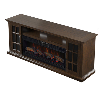 Tresanti® Mayson TV Console with ClassicFlame® CoolGlow® 2-in-1 Electric Fireplace and Fan