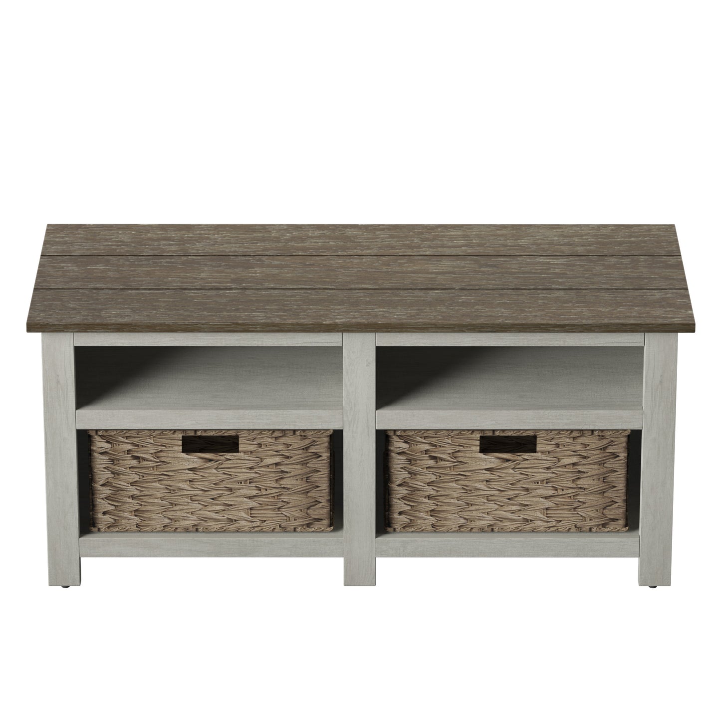 Storage Bench with Included Baskets