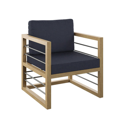 TK Classics Aluminum Outdoor Club Chair with Cushions