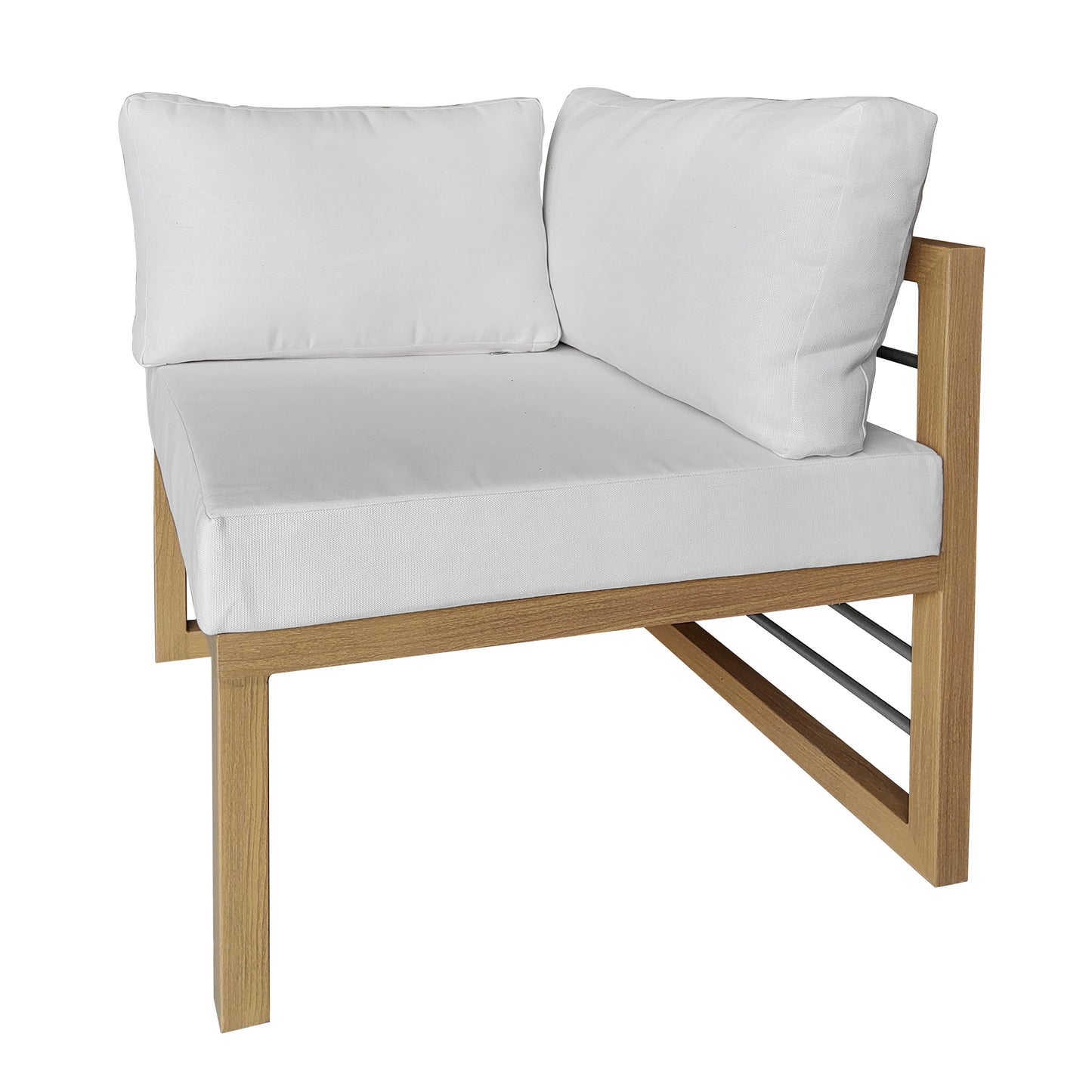 TK Classics Aluminum Outdoor Sectional Corner Sofa Seat