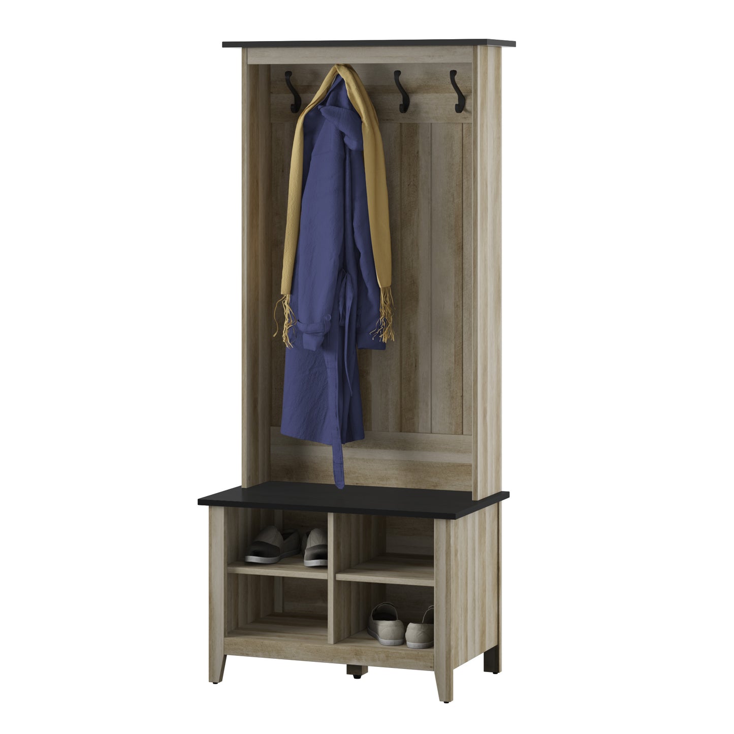 Hall Tree with Storage Bench