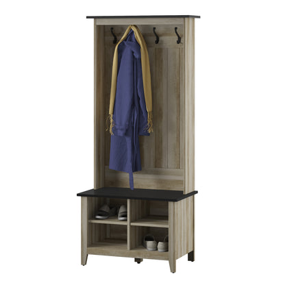 Hall Tree with Storage Bench