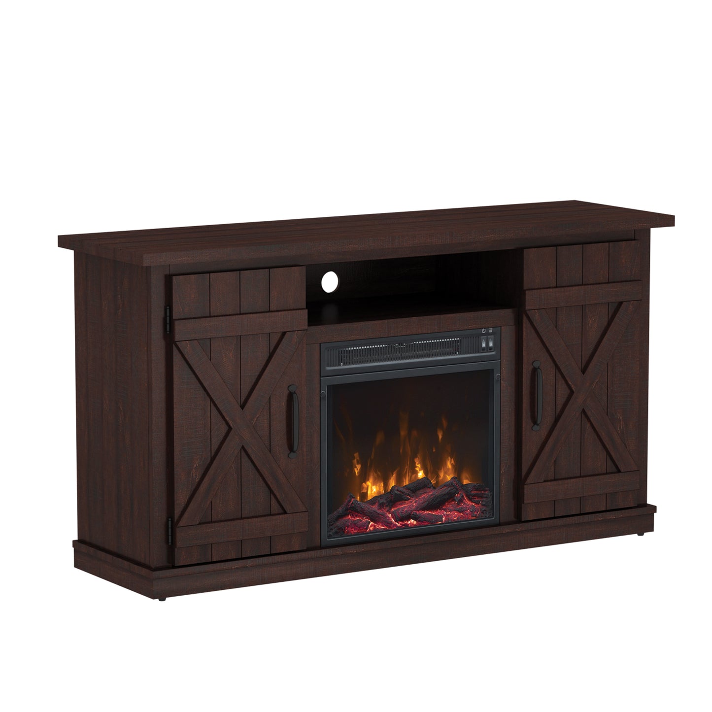 Cottonwood TV Stand for TVs up to 55" with Electric Fireplace