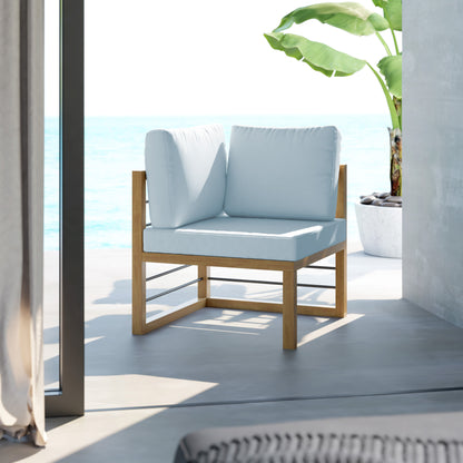 TK Classics Aluminum Outdoor Sectional Corner Sofa Seat