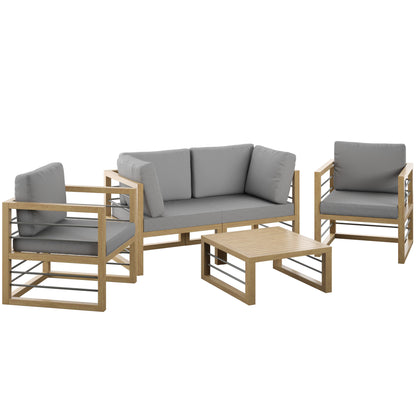 TK Classics 5 Piece Aluminum Outdoor Conversation Set