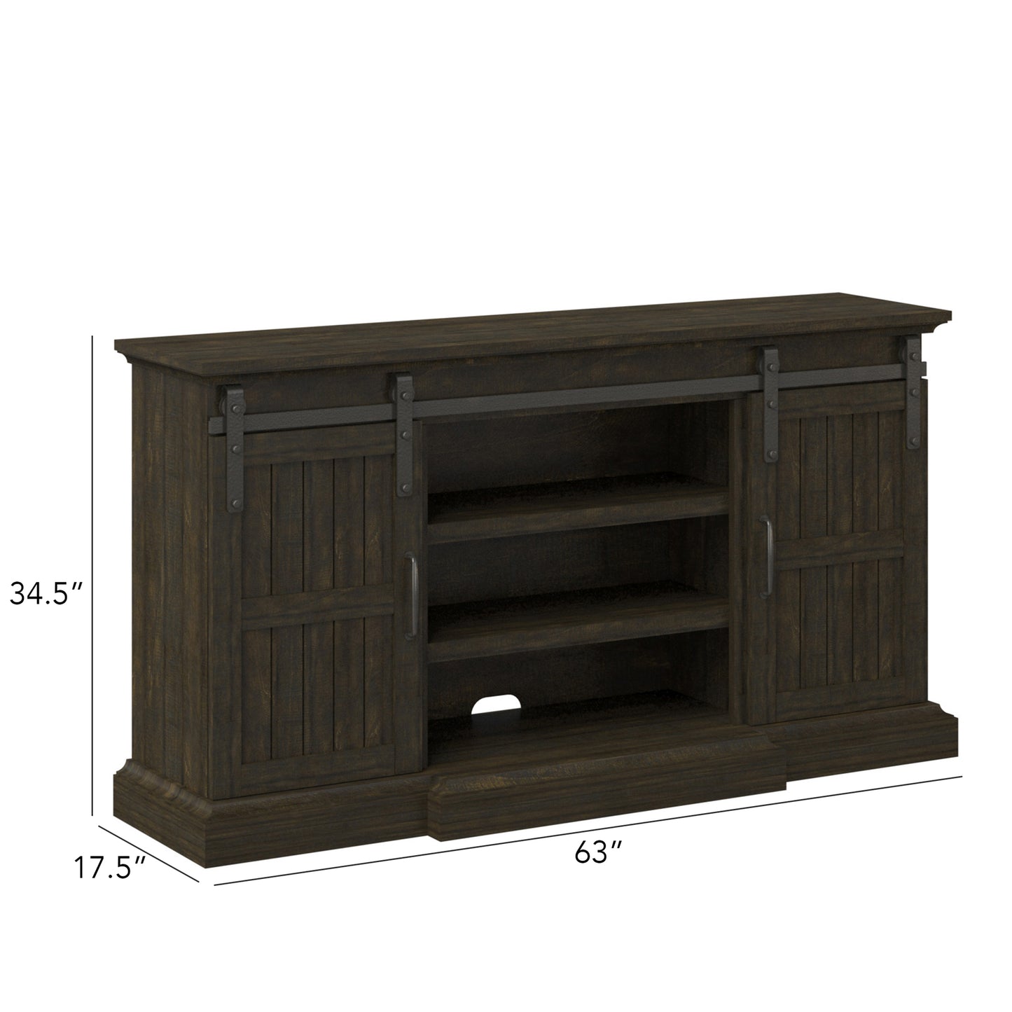 Sliding Barn Door TV Stand for TVs up to 70”