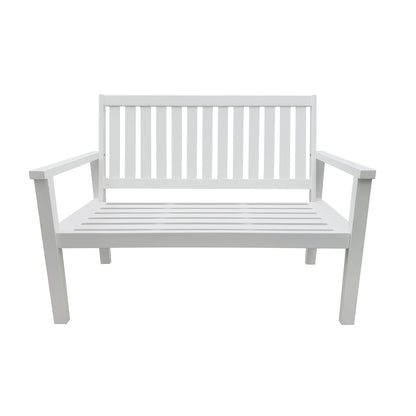 TK Classics Outdoor Acacia Bench with Cushion