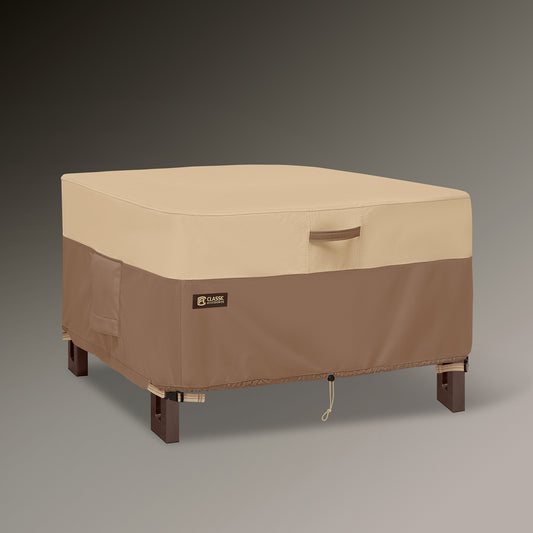 Classic Accessories Veranda's Best Waterproof Square Fire Pit Table Cover, 42 x 42 x 22 Inch