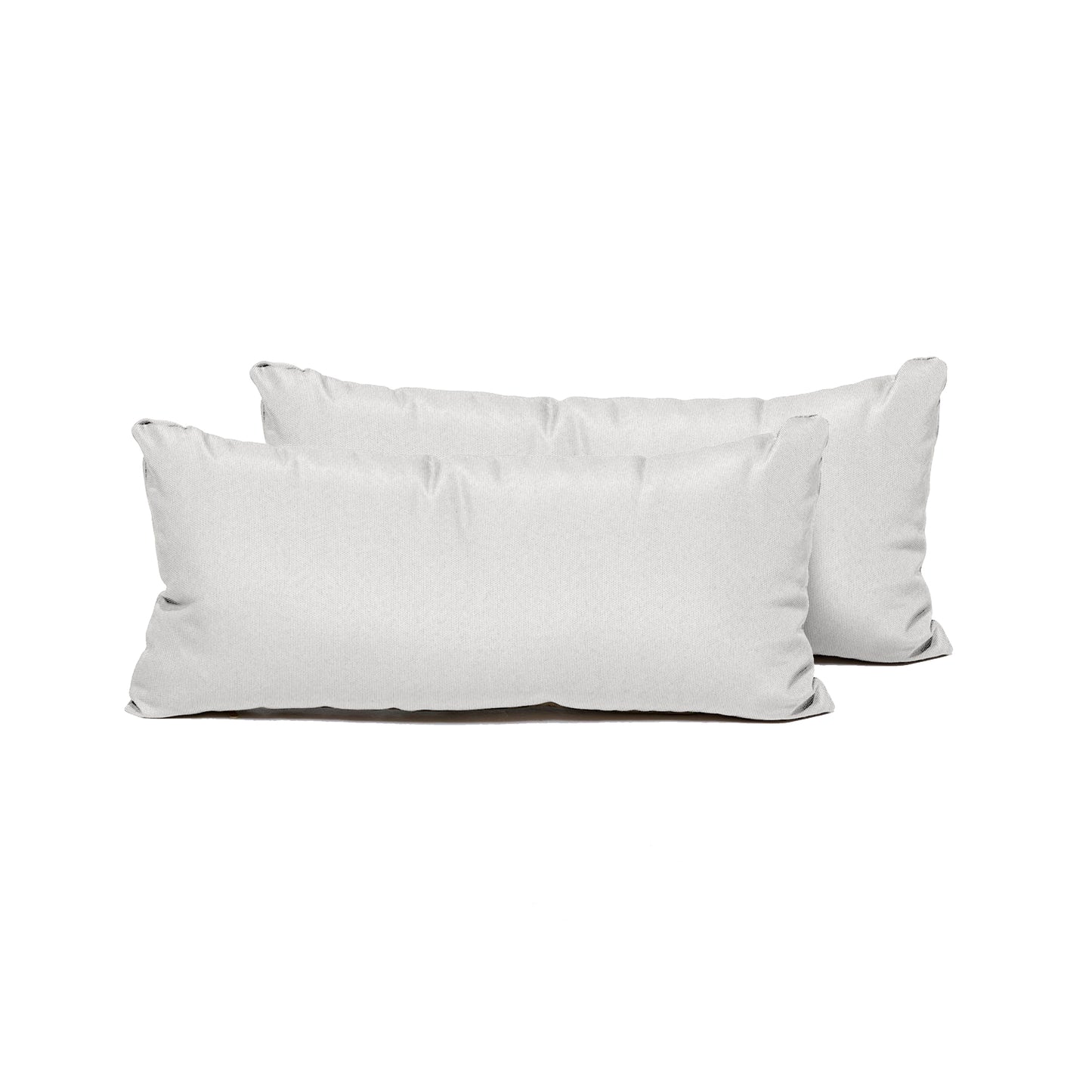 TK Classics PILLOW-WHITE-R-2x Outdoor Rectangular Throw Pillow, 11"x22", Sail White 2 Count