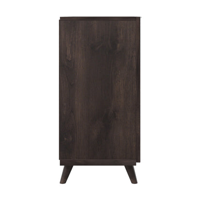 Accent Cabinet with Geometric Pattern Doors