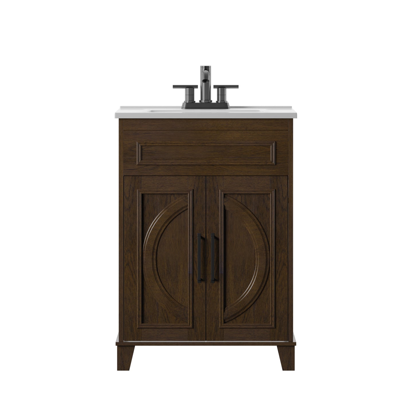 Renton 24" Single Bathroom Vanity with Decorative Mullions