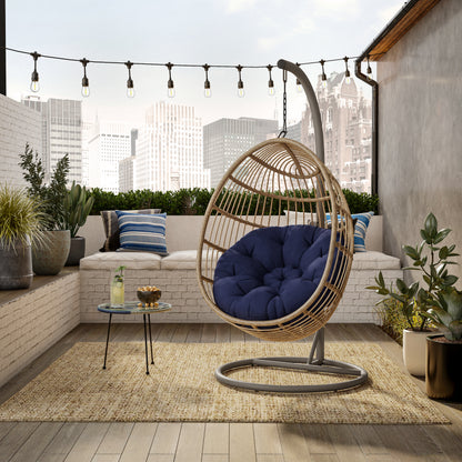 TK Classics Swing Egg Chair Hammock with Cushion and Stand