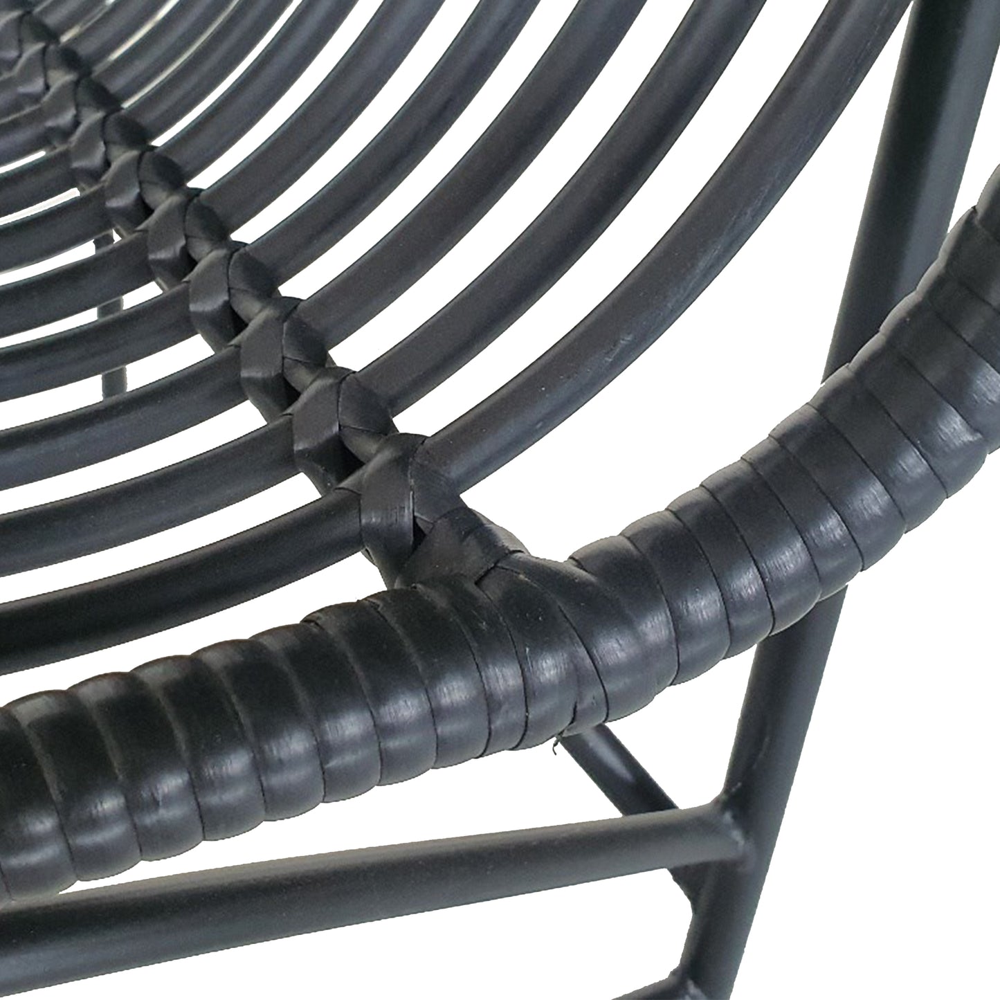 TK Classics 4 Piece Outdoor Wicker Conversation Set with Cushions