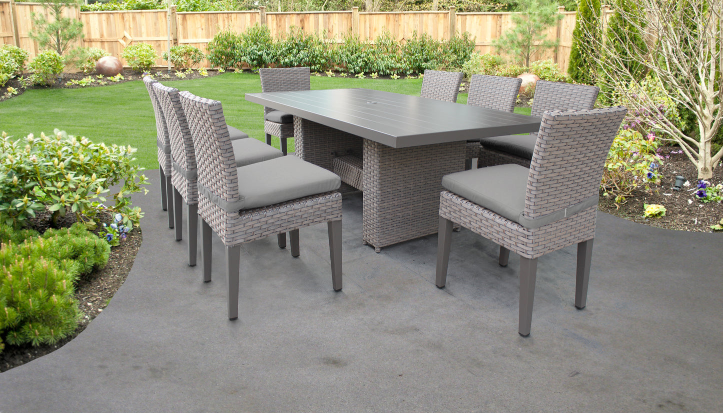 Florence 9-Piece Outdoor Dining Set with Cushions