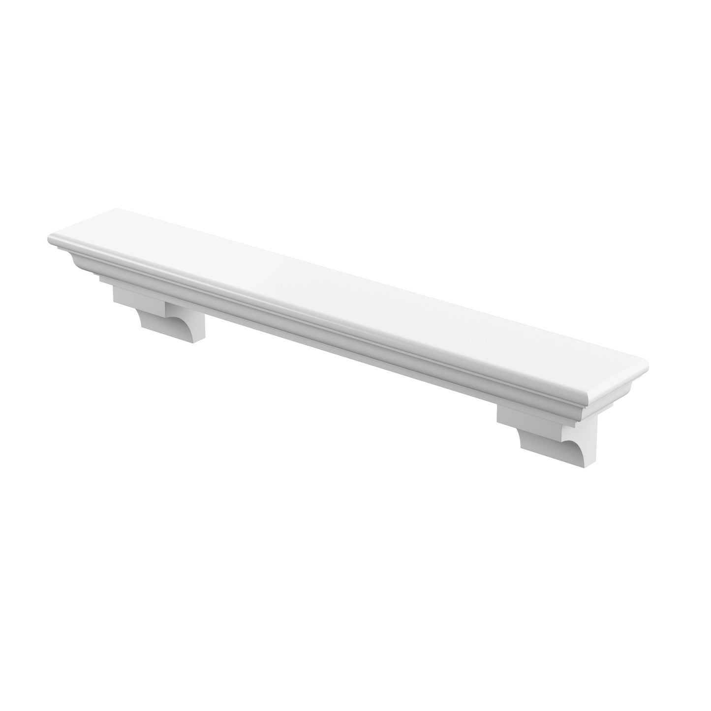 60" Mantel Shelf with Optional Corbels