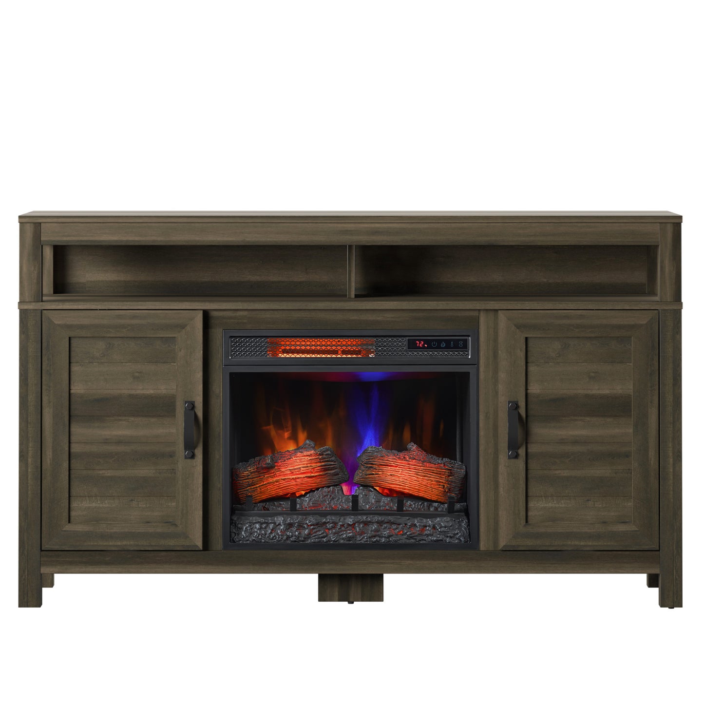 Twin Star Home® 60” TV Stand with Classicflame® Electric Fireplace