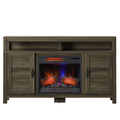 Twin Star Home® 60” TV Stand with Classicflame® Electric Fireplace
