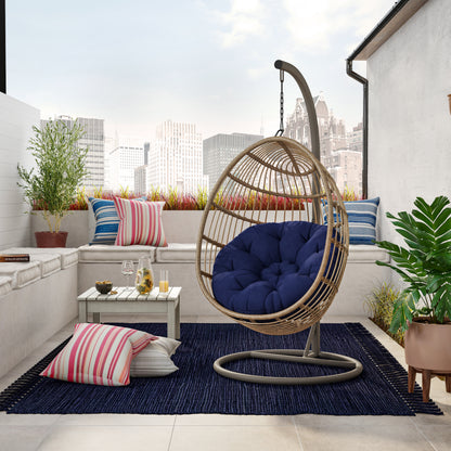 TK Classics Swing Egg Chair Hammock with Cushion and Stand