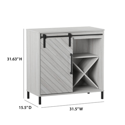 Accent Cabinet with Sliding Door and Wine Storage
