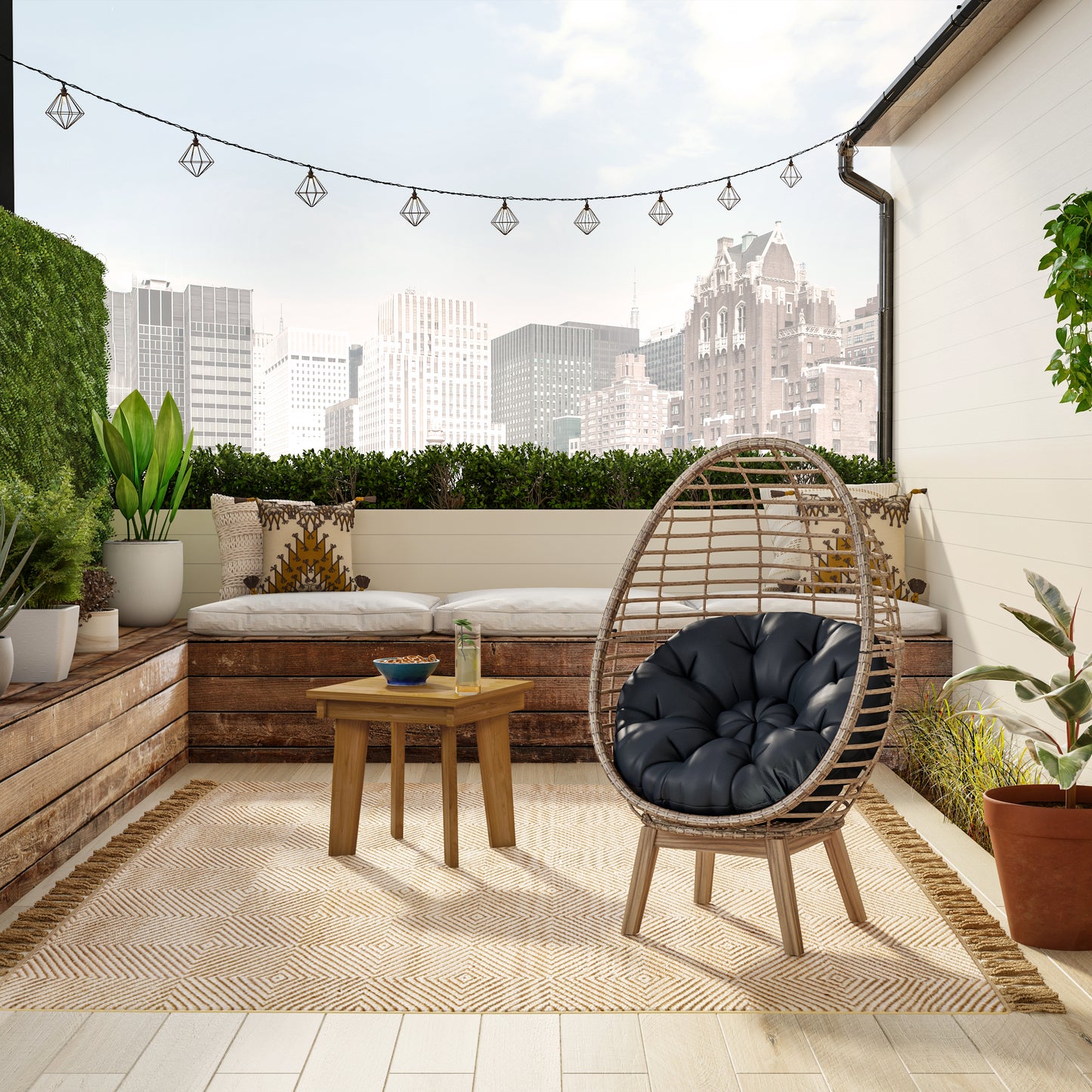 TK Classics Egg Chair with Cushion