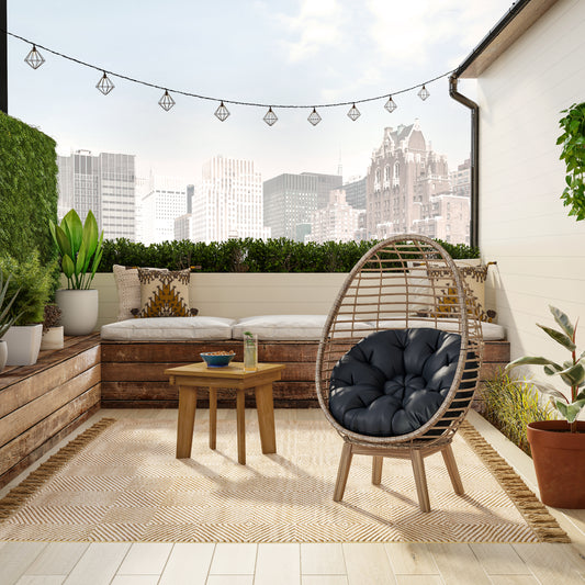 TK Classics Egg Chair with Cushion